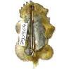 3° Régiment Etranger d'Infanterie en Extrême-Orient , dragon, vert sur rouge, attache ressoudée