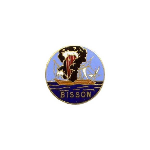 Bisson (aviso-dragueur 1947-66), rond, ciel bleu