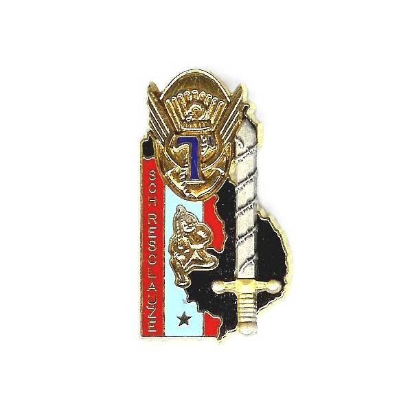 75° Promo Sergent-Chef Resclauze (EA Transmissions) , parachutiste, carte d'Indochine