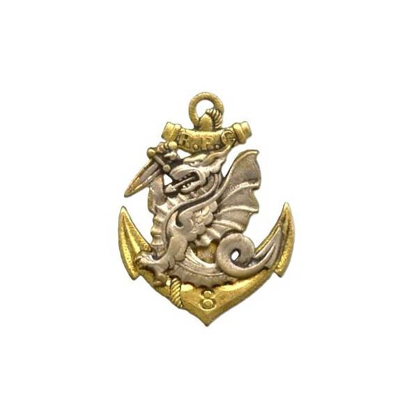 8° Régiment de Parachutistes Coloniaux , dos lisse doré