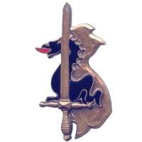 Promotion Indochine (Ecole Spéciale Militaire Inter-Armes) , dragon noir sur carte d'Indochine, dos estampé
