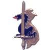 Promotion Indochine (Ecole Spéciale Militaire Inter-Armes) , dragon noir sur carte d'Indochine, dos estampé