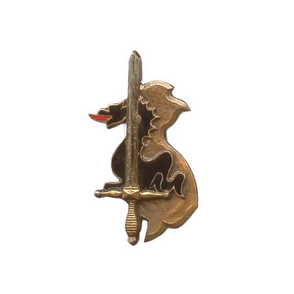 Promotion Indochine (Ecole Spéciale Militaire Inter-Armes) , dragon noir sur carte d'Indochine, dos estampé