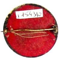 168° Régiment d'Infanterie , Bois le Prêtre, tête de loup, 34 mm, tout métal ajouré, fond de feutre rouge