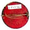 168° Régiment d'Infanterie , Bois le Prêtre, tête de loup, 34 mm, tout métal ajouré, fond de feutre rouge