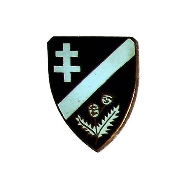 Service Action Civique , Service d'ordre du Général De Gaulle, écu 28x39, chardon, croix de Lorraine, matriculé 9205