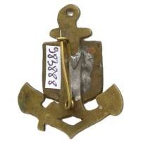 9° Division d'Infanterie Coloniale / Intendance , ajouré, écu d'aluminium rapporté serti