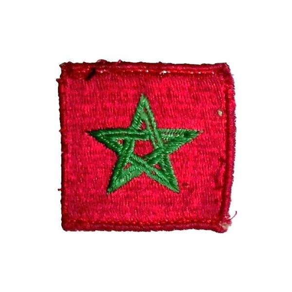 4° Division Marocaine de Montagne , tissu brodé, 44 mm