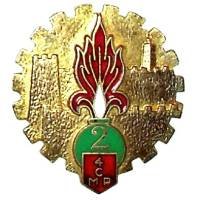 2° Régiment Etranger d'Infanterie / 4° Compagnie Mixte Portée , émail, retirage