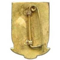 Sapeurs Pompiers de Changhaï  (Shanghaï) , 18x26, l'émail bleu est abimé