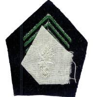 Patte de col , grenade canetille, 3 chevrons