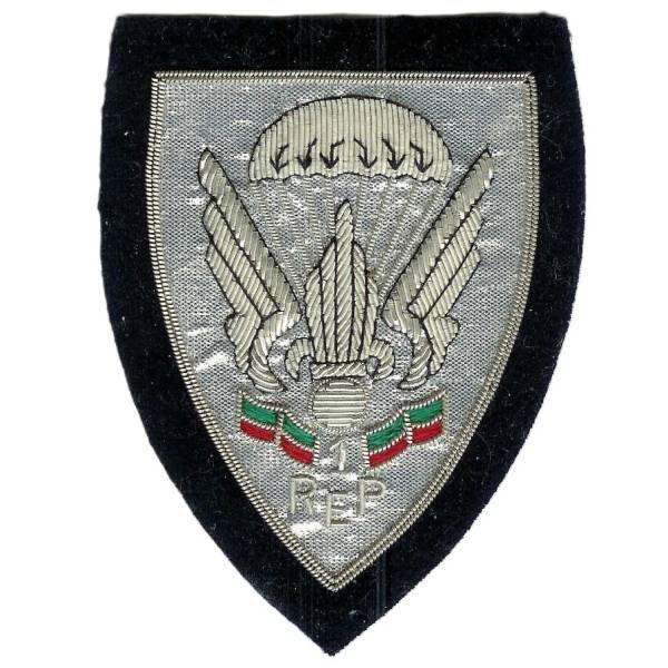 1° Bataillon Etranger Parachutiste , canetille 84x110 ®, retissage