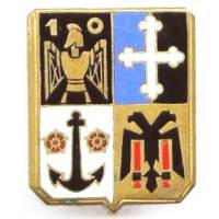 10° Régiment du Génie, écu,...