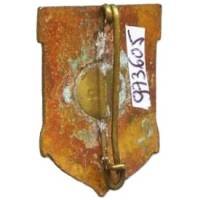 4° Régiment d'Infanterie Coloniale , coq à tête noire, Sébastopol Bazeilles, "j'y suis j'y reste", dos oxydé