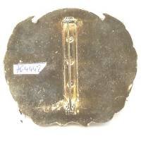 Planisphère blanche ONU, bombé, épingle sécurité abimée