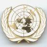 Planisphère blanche ONU, résine, dos lisse