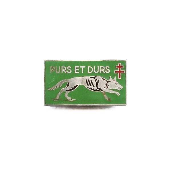 2° Corps d'Armée FFL , loup argenté, "purs et durs", 36 mm