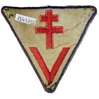 Maquis / FFI , Armée Secrète Savoie / Haute Savoie  1944 , brodé sur feutre et tissu