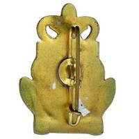 Hôpital Maritime Sainte Anne Toulon , Vierge et Sainte Anne senestrées de 2 sepents  sur écu dans ancre Marrel