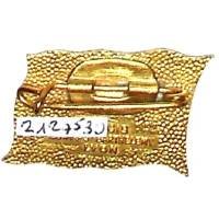 Ecole de Pilotage de Bizerte  1941-42 , ancres croisées dans drapeau blanc / rouge, dos grenu