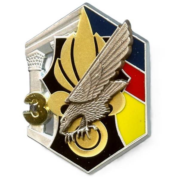 6° Régiment Etranger de Génie / 3° Compagnie , aigle fondant sur sa proie, matriculé 122