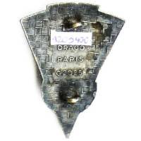 34° Bataillon du Génie Légion , émail, dos guilloché argenté