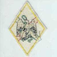 1° Régiment Etranger, tissu brodé 72x105 environ