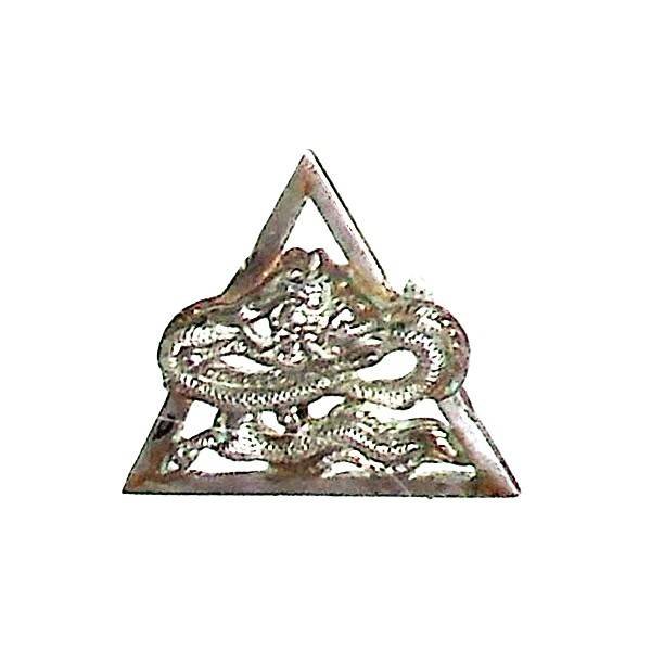 En argent , 3° Escadrille du 1 / 41, dragon sur triangle, 28 mm